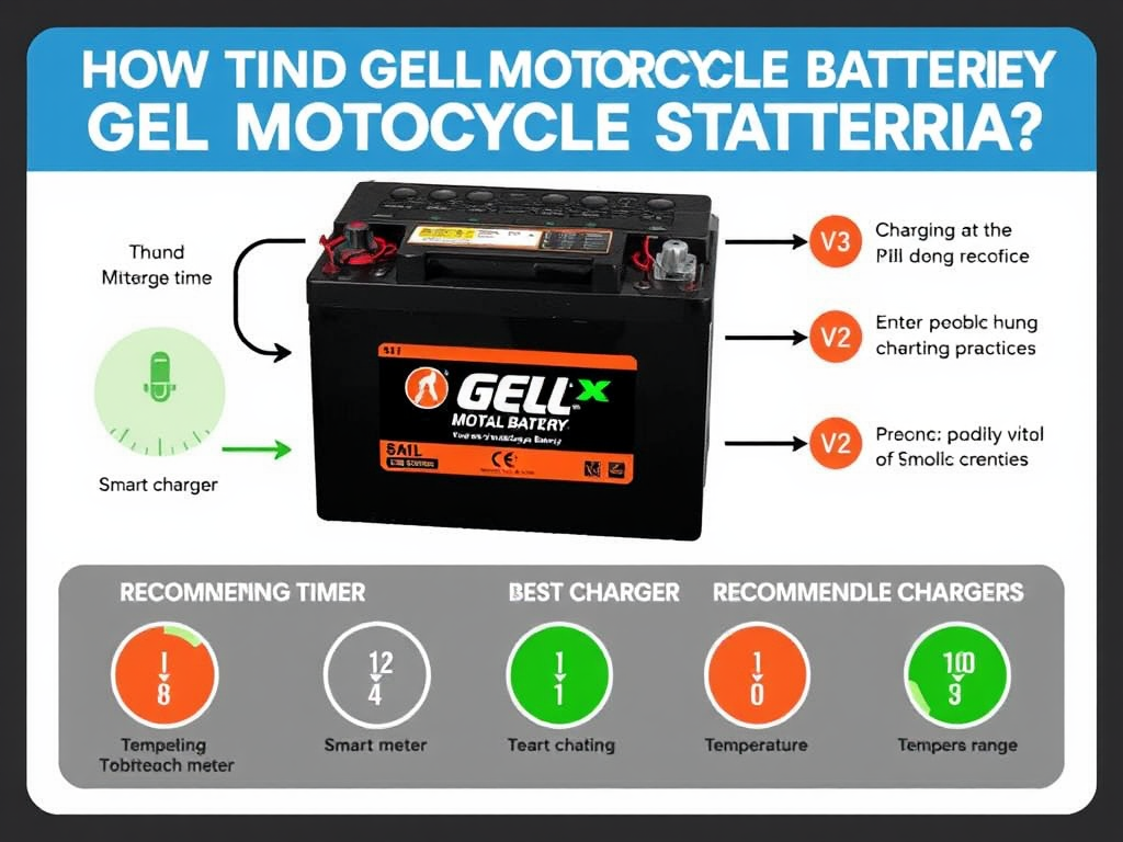 how long does it take to charge motorcycle battery gel