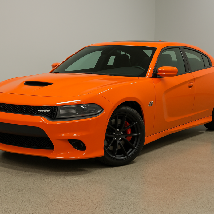 scat pack charger 392 go mango